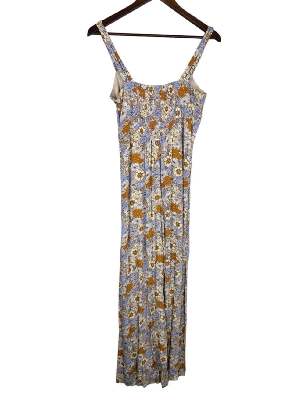 Amuse Society Floral Wide Leg Jumpsuit XS Boho Summer Vacation Outfit - Picture 4 of 8